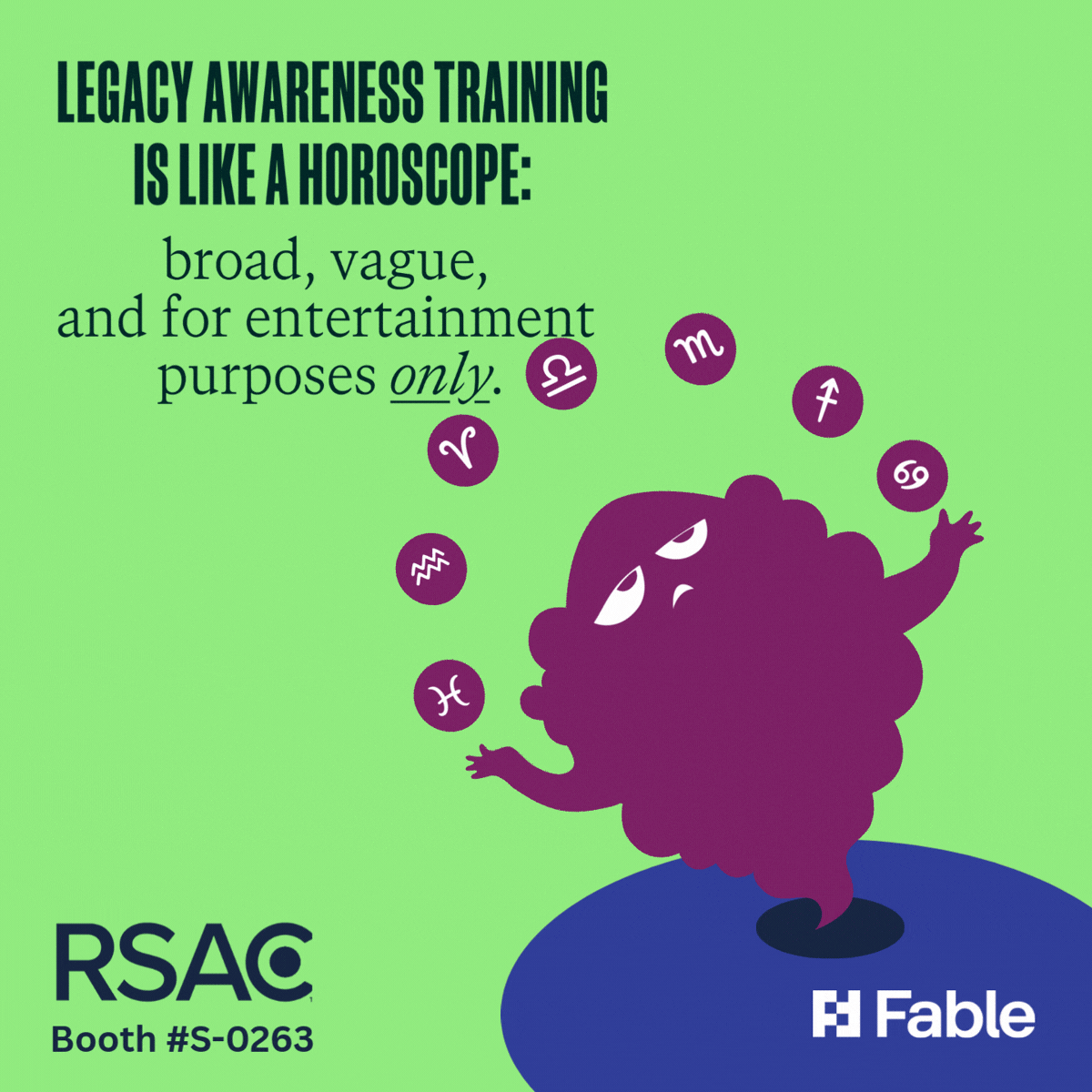 Fable RSAC Booth S 0263 Horoscope
